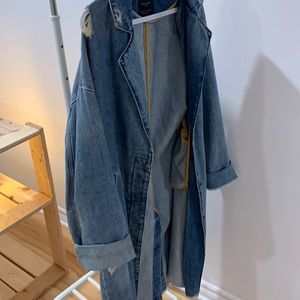 Jeans trench-coat
